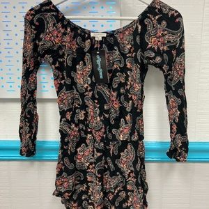 L.A. Harts Floral Shorts Romper